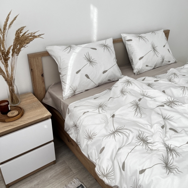 Ранфорс принт "Dandelion Beige"