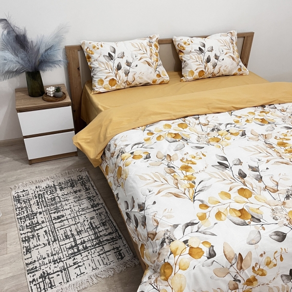 Ранфорс принт "Flora Yellow"